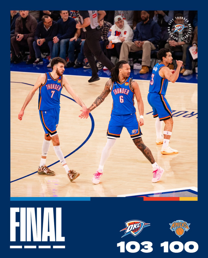 pg电子娱乐官网游戏地址-复出三连胜夺回联盟第一！SGA延续四纪录被赞多面手 布朗：造犯规一绝|亚历山大|雷霆|谢伊·吉尔杰斯-亚历山大|俄克拉荷马雷霆队|纽约尼克斯队_新浪体育_新浪新闻